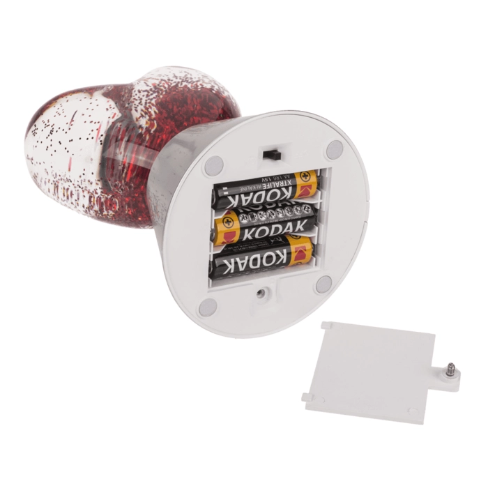 Lampa Brokatowa Serce – Czerwony Błysk Emocji