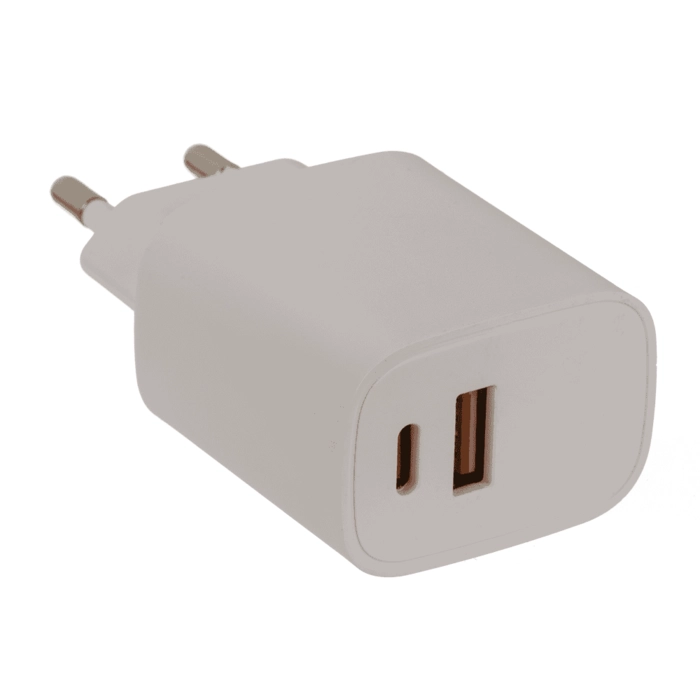 Szybki adapter ładowania USB A + USB C | Hurtownia akcesoriów GSM