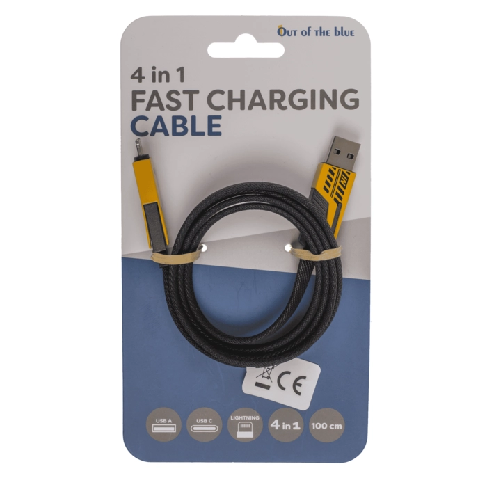Kabel 4w1 szybkie ładowanie | Hurtownia akcesoriów GSM