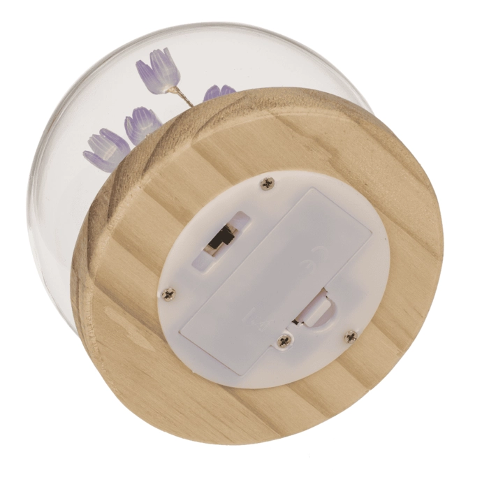 Dekoracyjna kula LED z tulipanami – ozdoba świetlna 10 cm