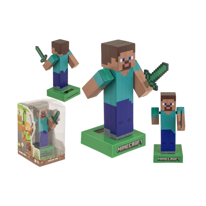 Figurka Solarna Minecraft Steve – Dekoracja na Biurko | Kemis.pl