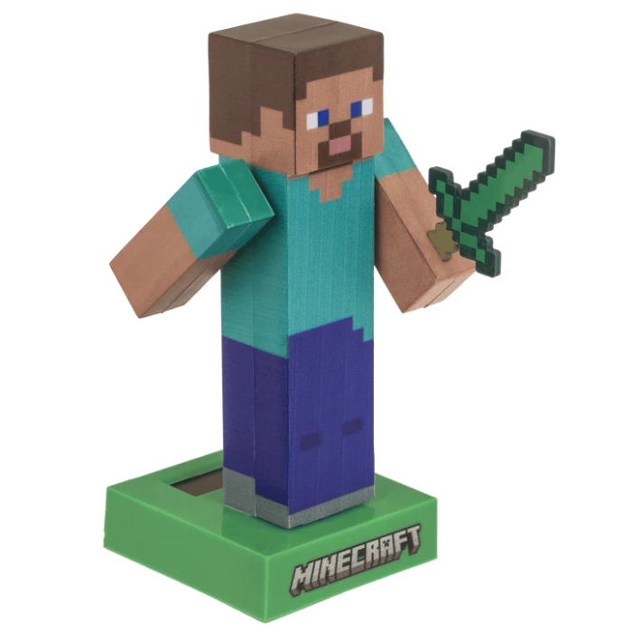 Figurka Solarna Minecraft Steve – Dekoracja na Biurko | Kemis.pl
