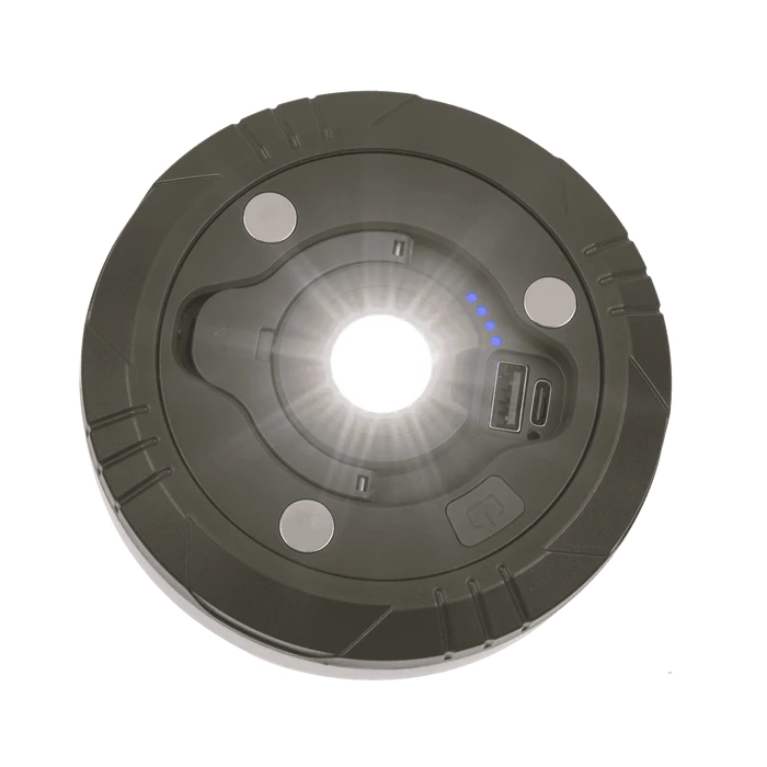 Lampa Campingowa LED 3w1 – Latarka, Powerbank i Girlanda 10 m