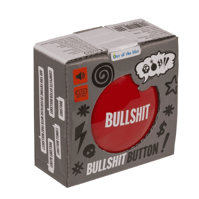 Bullshit Button – Przycisk z 6 dźwiękami | Śmieszne Gadżety | Kemis.pl