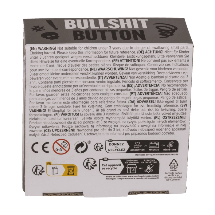 Bullshit Button – Przycisk z 6 dźwiękami | Śmieszne Gadżety | Kemis.pl