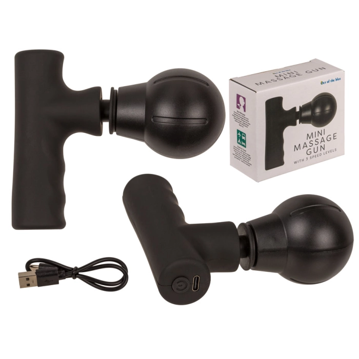 Mini pistolet do masażu USB – 3 tryby | Hurtownia gadżetów wellness