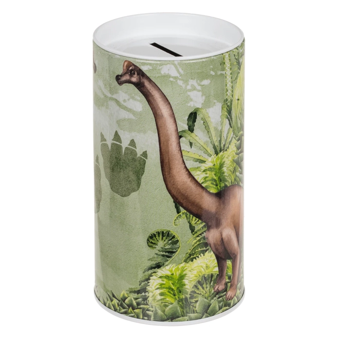 Skarbonka Metalowa Dinozaur – Kolorowa Skarbonka dla Dzieci