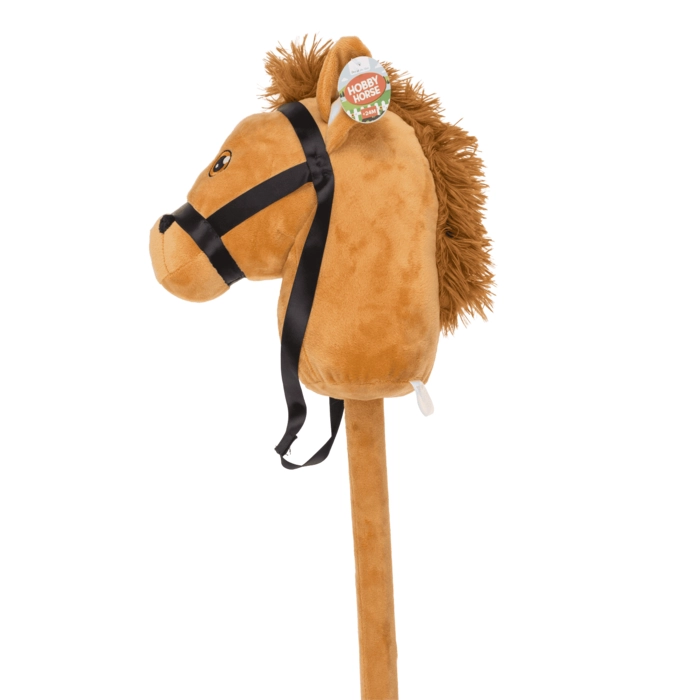 Hobby Horse Brązowy Koń 75 cm – Klasyczna Zabawa dla Małych Jeźdźców