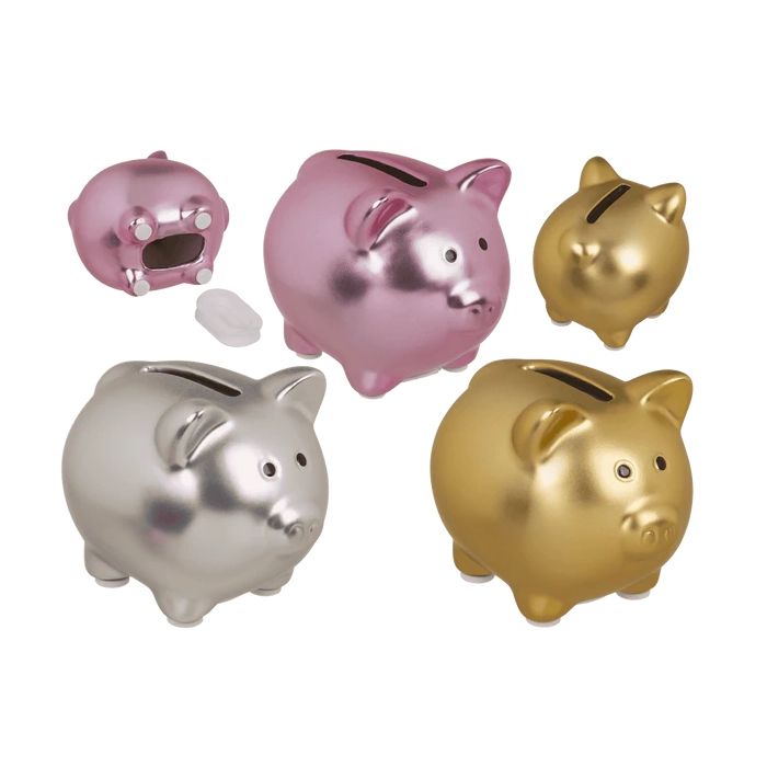 Skarbonka Błyszcząca Świnka – Ceramiczna z Zatyczką