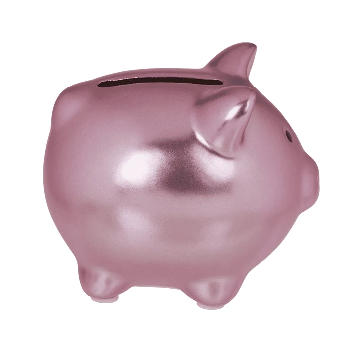 Skarbonka Błyszcząca Świnka – Ceramiczna z Zatyczką