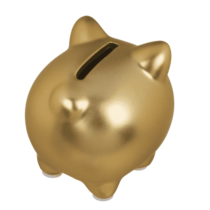 Skarbonka Błyszcząca Świnka – Ceramiczna z Zatyczką