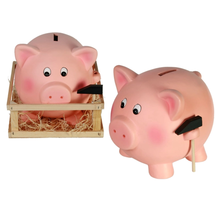 Savings box, Jumbo Pig with Hammer