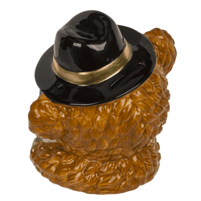 Skarbonka Miś Finansista – Ceramiczna Skarbonka z Kluczykiem | kemis.pl