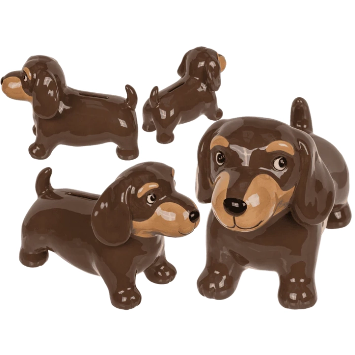 Skarbonka Jamnik Ceramiczna – Piesek na Oszczędności