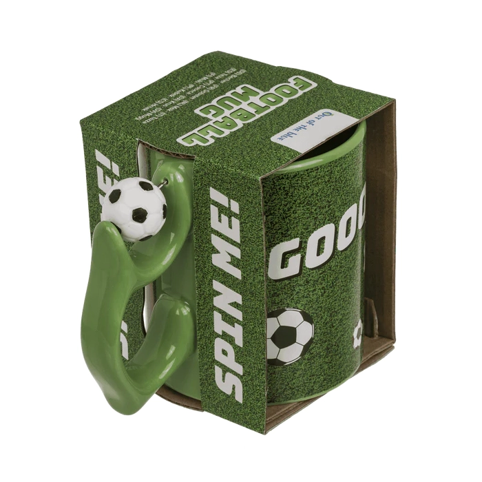 Kubek Piłkarski z Obrotową Piłką – Gadżet Sensoryczny