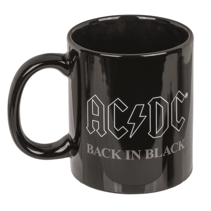 Zestaw Prezentowy AC/DC „Back in Black” – Kubek i Skarpetki dla Fanów Ciężkiego Brzmienia