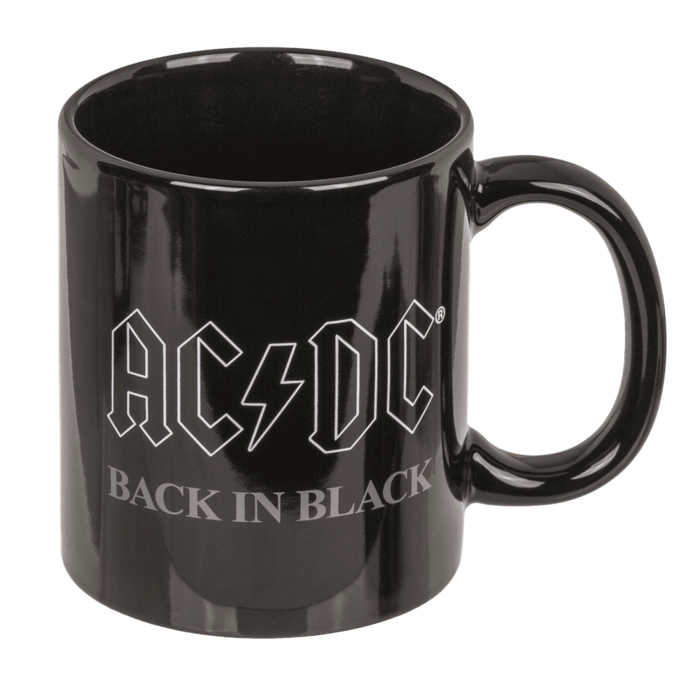Zestaw Prezentowy AC/DC „Back in Black” – Kubek i Skarpetki dla Fanów Ciężkiego Brzmienia