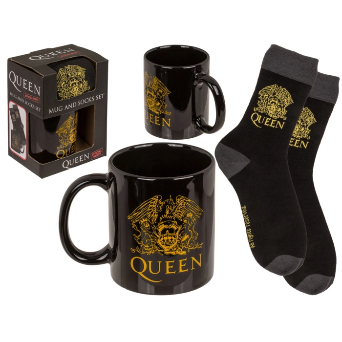 Zestaw Prezentowy Queen – Kubek i Skarpetki dla Fana Rocka