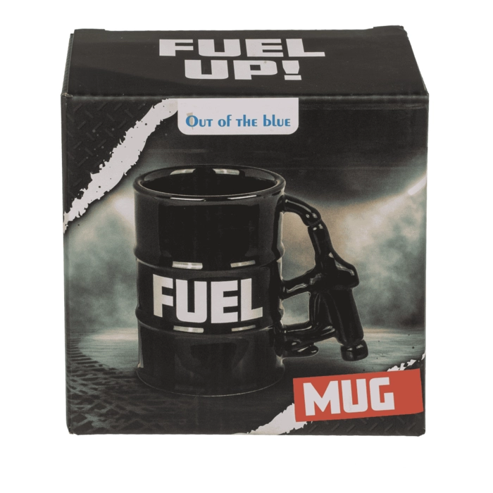 Kubek FUEL – ceramiczny kubek w kształcie beczki z pistoletem | Hurtownia prezentów i gadżetów