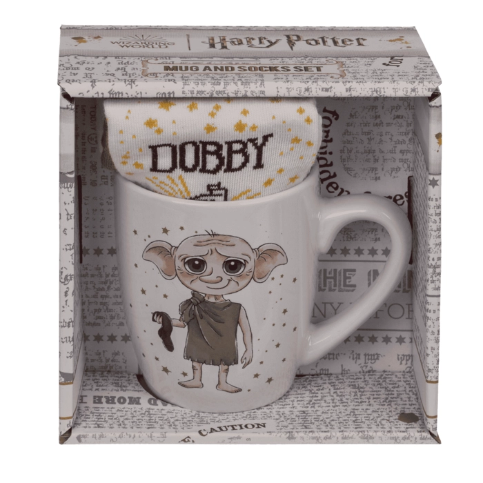 Zestaw prezentowy Harry Potter – Dobby is Free! Kubek i skarpetki | Hurtownia gadżetów filmowych