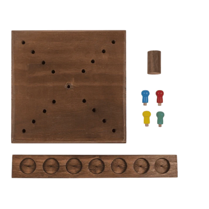 Drewniana Gra Alkoholowa z Rzutem Pierścieniem