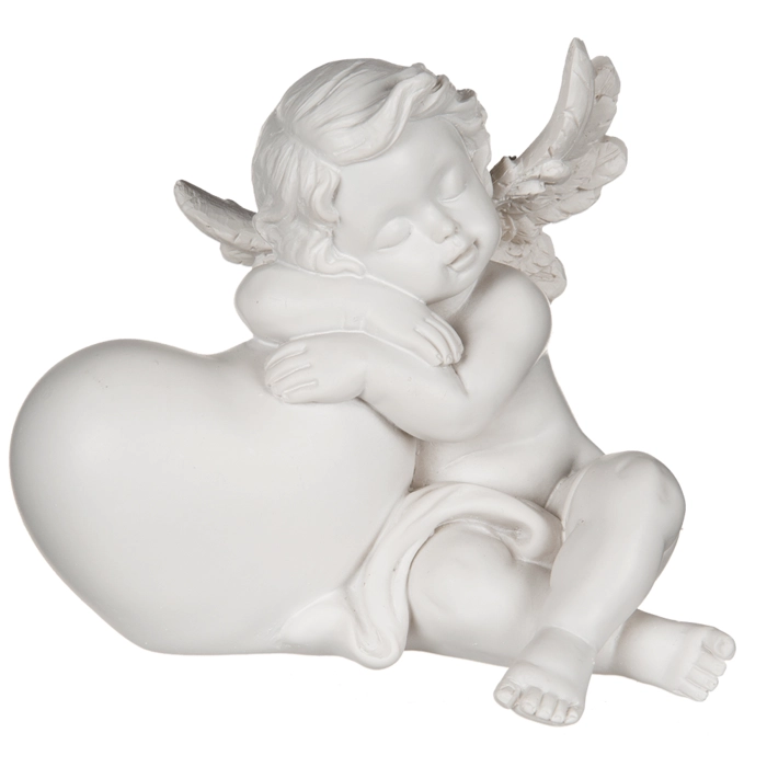 Śpiący Aniołek z Sercem – Symbol Spokoju, Miłości i Opieki