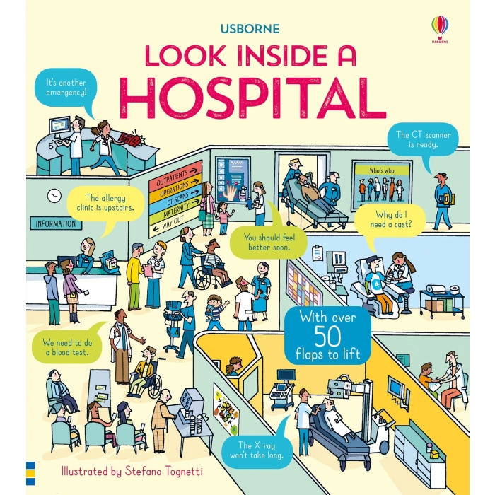 Książka Usborne - Look inside Hospital