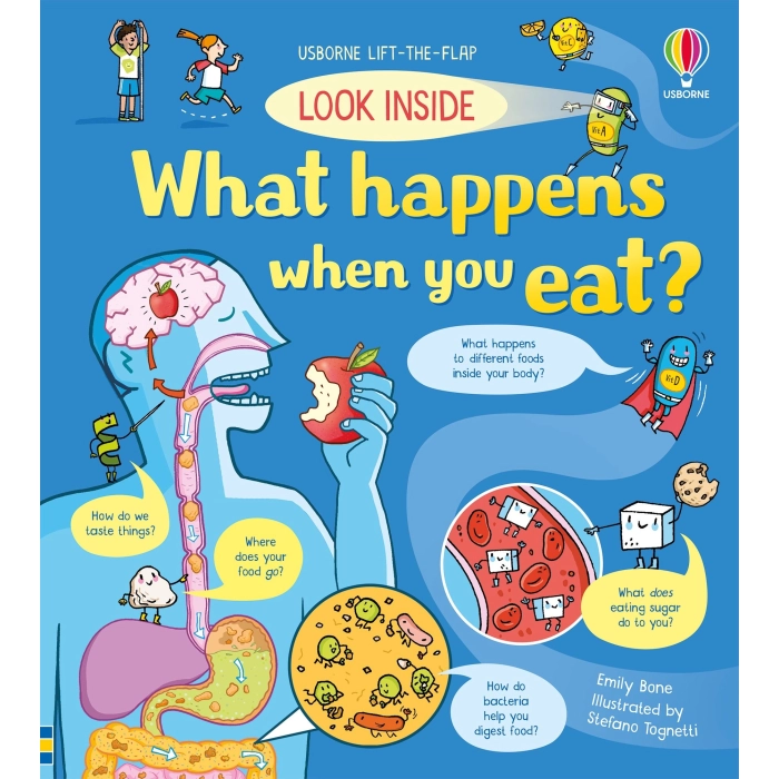 Książka Usborne - Look inside What happens when you eat?