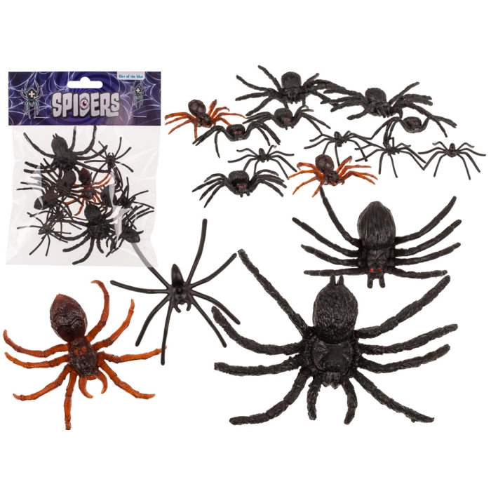 Spiders 12 pcs - halloween kemis.pl