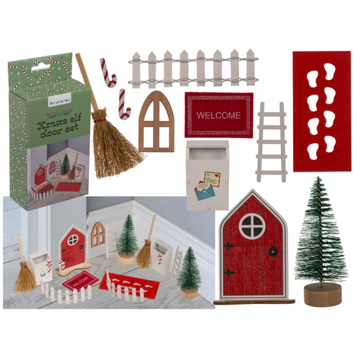 Xmas elf door set