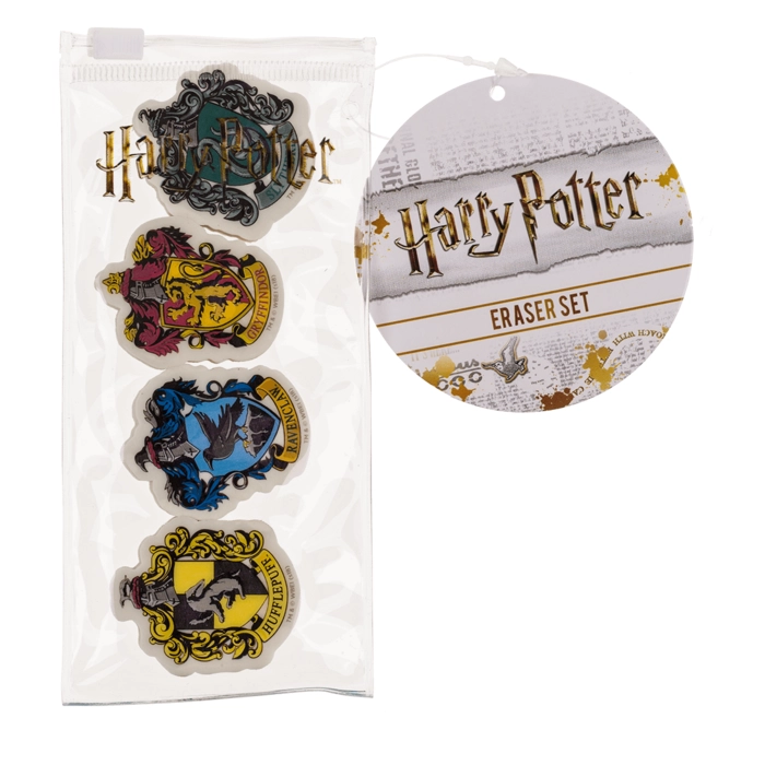 Gumki do ścierania Harry Potter - produkt licencyjny 4 sztuki